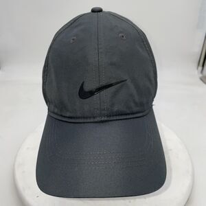 Nike Heritage86 Swoosh Dri-Fit Golf Cap Hat 548533-060 Gray Labled Bobwa 2.0